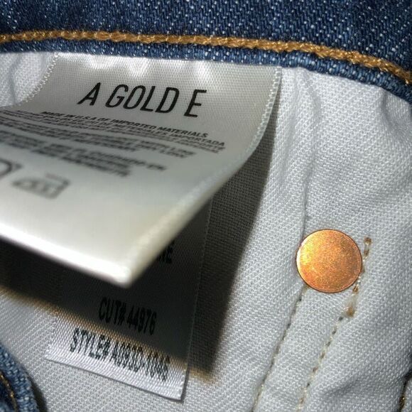 Agolde Nico High Rise Frayed Button fly slim fit Jeans Size 25 - Picture 10 of 10
